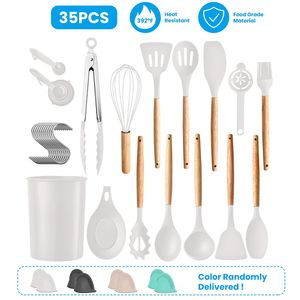 Ensemble d'ustensiles de cuisine 35 pièces : Spatules, accessoires de pâtisserie, support et fouet séparateur d'œufs - Product Image 5