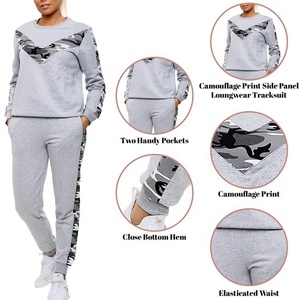 Women's Casual <b>Lounge</b> Wear Side Stripe Track Suit Women's Pullover Full Sleeve Sweat Suit - Product Image 2