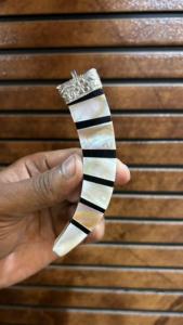 Colgantes de Madreperla Blanca Natural en Forma de Colmillo, Dijes de Concha Chapados en Oro, Colgante de Diente de Madreperla para Fabricación de Joyería al por Mayor - Product Image 3