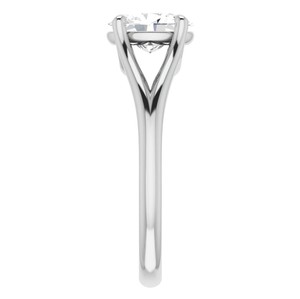 Oval Cut 7x9mm Moissanite <b>Solitaire</b> Engagement Wedding Promise <b>Ring</b> 925 Sterling <b>Silver</b> Gold Plated Luxury Prong Set Third Party - Product Image 2