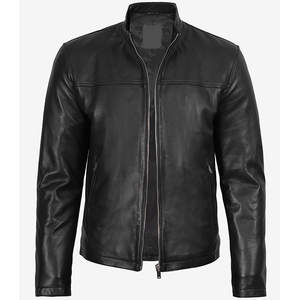 2026 OEM Most Demanding Original Black Cowhide <b>Leather</b> <b>Jackets</b> For <b>Men's</b> 100%High Quality Low MOQ Winter Heated Fashion <b>Jackets</b> - Product Image 4