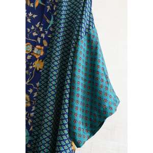 ชุดคลุมกิโมโนผ้าไหมอินเดียทำมือ พิมพ์ลาย ขนาดใหญ่พิเศษ ระบายอากาศได้ดี ความยาวระดับเข่า ชุดนอนลำลองสำหรับผู้หญิง ของขวัญสำหรับเธอ ชุดคลุมสำหรับพักผ่อน - Product Image 3