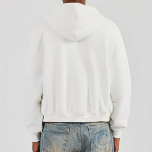 Vente en gros de sweats à capuche vintage pour hommes, style streetwear d'hiver, coupe classique, en molleton 100% coton respirant, tissu épais de 400g - Product Image 2