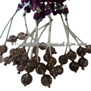 Colliers de mode en labradorite naturelle ronde, perles de pierres précieuses, couleur cuivre, certifiées par un tiers, vente en gros - Product Image 1