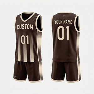 Ensemble de maillots de basket-ball personnalisés, uniforme professionnel anti-transpiration, design dégradé, vêtements de sport professionnels, ensemble de basket-ball - Product Image 6