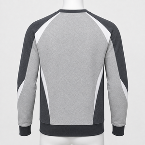 Construction respirante, coupe confortable, poignets côtelés, vêtements décontractés, OEM, vêtements de tous les jours pour hommes, sweat-shirt, tissu en coton et polyester doux - Product Image 2