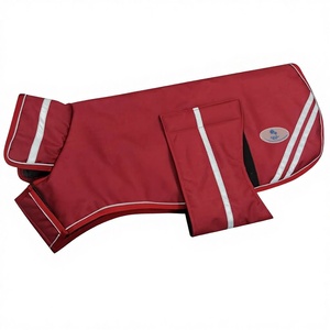 เสื้อโค้ทสุนัขระบายอากาศได้ดีพรมสุนัขกันน้ำมีฮู้ดพิมพ์ลายขนหัวเตียงสำหรับสุนัขออกแบบได้ตามต้องการผู้ผลิตในอินเดีย - Product Image 1