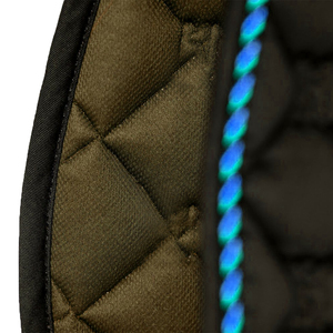 BRAND ZONE Suede Close Contact <b>Square</b> Saddle Pad Numnah Saddle Cloth Durable Comfortable Customizable All-Purpose Mesh Lining - Product Image 5