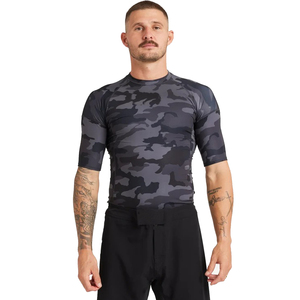 Men's Camouflage Compression <b>Shirt</b> Short Sleeve Quick Dry Slim Fit Sporty O-Neck Knitted <b>Polyester</b> <b>T</b>-<b>Shirt</b> - Product Image 1