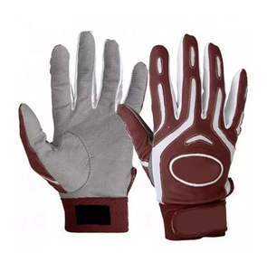Nouveaux gants de frappe de baseball professionnels de qualité supérieure, design personnalisable, en cuir de vachette, ambidextres, avec fermeture auto-agrippante. - Product Image 4