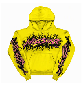 เสื้อฮู้ดดี้โอเวอร์ไซส์ผ้าฟลีซคอตตอน 100% พิมพ์ลายกราฟิกวินเทจแบบแอซิดวอช ทรงหลวมไหล่ตก สไตล์สตรีทแวร์สุดเทรนดี้ - Product Image 4