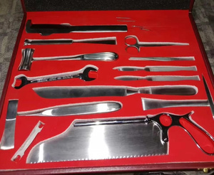 Ensemble d'instruments chirurgicaux de qualité supérieure pour autopsie post-mortem et dissection pour examens de grande envergure, ensemble durable en acier inoxydable - Product Image 2