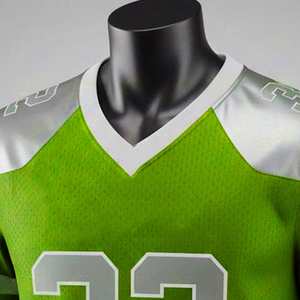 Maillot de football américain à manches courtes personnalisable, prix de gros abordable, meilleure qualité, design de logo professionnel, 100% polyester - Product Image 3