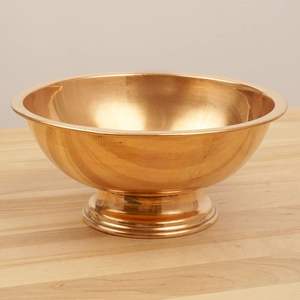 Seau à champagne rond en métal doré, design moderne, avec base, grand seau à glace pour les fêtes, les mariages et les événements - Product Image 4