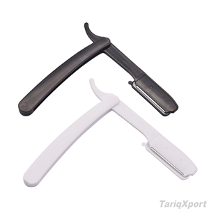Disposable Plastic Barber Shaving <b>Razor</b> Salon Use Folding Handle Disposable Straight <b>Razor</b> for Hair Salon Shaving - Product Image 2