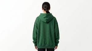 Sweat-shirt à capuche pour femme Dumela, couleur verte, 100% coton tricoté, écologique, respirant, surdimensionné, poche avant, streetwear, hiver - Product Image 4