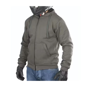Sweat-shirt à capuche gris pour homme, coupe classique, en molleton de coton, décontracté, pour l'automne - Product Image 1