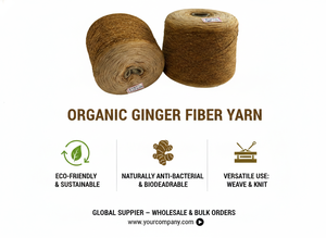 Hilo de Fibra de Jengibre Ecológico Conifer Handmades, Hilo Natural Antibacteriano, Color Blanco Crudo, 3 Unidades para Tejido Circular - Product Image 6