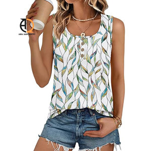 Ladies Tank Top Gym Wear Sleeveless Workout Top - Product Image 2