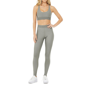 Wholesale Women's Mid Waist Legging Custom <b>Yoga</b> <b>Pants</b> <b>Plus</b> <b>Size</b> Breathable Solid Quick Dry Lightweight Spandex/Nylon Gym Fitness - Product Image 1