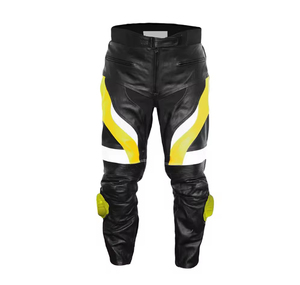 Pantalons en cuir pour moto avec logo personnalisé à vendre, nouveaux pantalons en cuir pour hommes personnalisés 2024 à prix raisonnable - Product Image 3