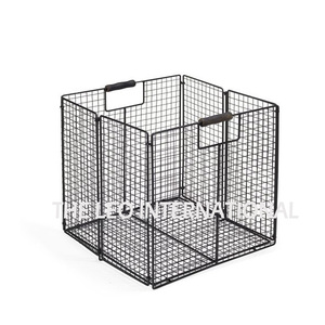 Modern Design Metal <b>Hamper</b> Bag with Gold Plated for Home at Low Price Metal Wire Mesh <b>Hamper</b> Gift Basket for <b>Storages</b> - Product Image 6