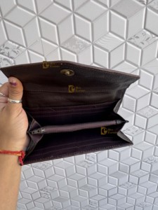 Magnifique Portefeuille Pochette Façonné à la Main en Cuir de Vachette et Fourrure, Style Western, Imperméable, Vintage, Multi-Usages pour l'Été - Product Image 6