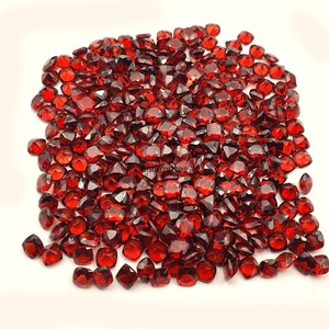Natural <b>Garnet</b> Cushion Cut Faceted Loose Gemstone 6mm Calibrated <b>Garnet</b> Stone For Jewelry Making Wholesale Price Bulk Supplies - Product Image 3
