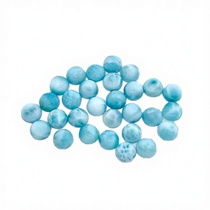 Larimar Natural de la Mejor Calidad, Cabujón Redondo, Piedra Preciosa Suelta, Venta al por Mayor, Certificado, Pectinolita Azul Cielo, Fabricantes de Joyería - Product Image 5