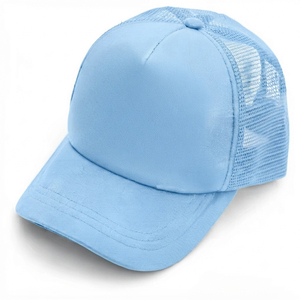<b>Navy</b> Blue 6-Panel Mesh Snapback Cap Unisex Adjustable Casual <b>Hat</b> Adult Fit Spring Summer Solid Color Breathable Design - Product Image 6