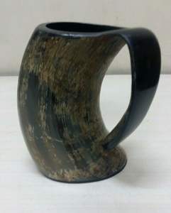 Mug à boire artisanal de haute qualité à double paroi, texture corne naturelle, inspiré des Vikings, pour les fêtes, les bars et la maison - Prix bas - Product Image 4