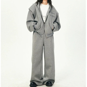 Survêtement léger en coton pour homme, grande taille, écologique, modèle OEM 2026 - Product Image 3