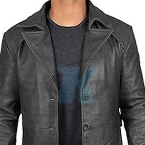 Manteau en cuir de qualité supérieure pour homme, mode hiver, aspect cuir véritable, coupe confortable, durable, élégant, vêtement d'extérieur pour tous les jours - Product Image 6