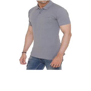 Chemise pour homme 100% coton à manches courtes, tricotée, séchage rapide, logo personnalisé, pour le golf - Product Image 5