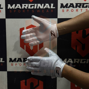 Nuevos Guantes de Fútbol Americano con Pedrería para Hombre, Guantes Deportivos de Fútbol Americano con Pedrería de Color Blanco, Tendencia Actual - Product Image 3
