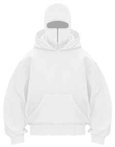 Sweat-shirt à capuche pour homme, style balaclava, demi-zip, double capuche, résistant au vent, vente en gros OEM - Product Image 1