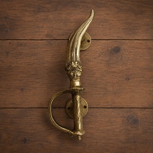 SHUBHAM Tirador de Puerta Decorativo de Latón Tallado Vintage, Perilla para Muebles, Ideal para Inauguración de Casa, Herraje para Puertas de Armarios y Gabinetes Exteriores - Product Image 5