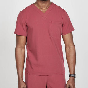 Unisex Medical Nursing <b>Scrub</b> Suits Pocket Wholesale Short Sleeve <b>Scrub</b> <b>Sets</b> for Men Women Hospital Uniforms Canvas Fabric - Product Image 6