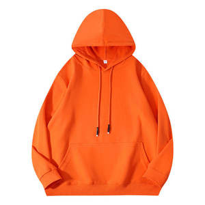 Sudaderas con capucha de invierno para hombre de talla grande, 100% algodón, media cremallera, de felpa, extragrandes, con bloques de color, antipilling, personalizables, de alta calidad - Product Image 3