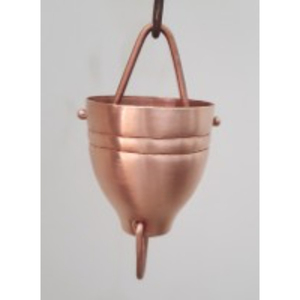 โซ่รับน้ำฝนแบบแขวนทำจากทองแดง ตกแต่งสวนภายนอก สไตล์เรียบง่าย - Product Image 6