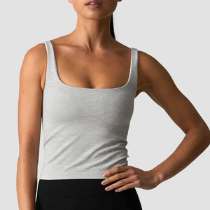 <b>Ladies</b> Gym <b>Tank</b> <b>Top</b> Quick Dry Breathable Jersey 100% Cotton Eco-Friendly Custom Color & Logo OEM Service - Product Image 3