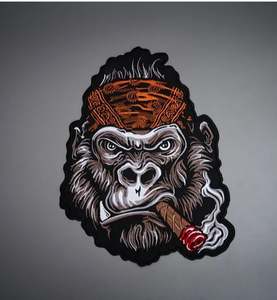 Patch brodé de luxe KONG CIGAR pour gilets de moto personnalisés - Vente en gros - Product Image 5