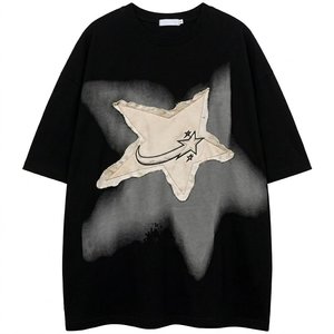 New High Demanding Black Acid Washed Women's Fashion T-Shirts Custom Logo Printing Soft Cotton <b>Bulk</b> Supplier Highstreet Fashion - Product Image 1