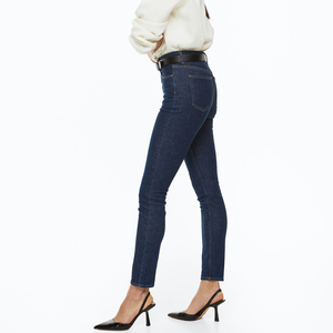 Pantalones Vaqueros de Mezclilla Ajustados para Mujer, Jeans Elásticos de Algodón, Cintura Alta, Casuales, con Logotipo Personalizado, Proveedor Mayorista, Pantalones Vaqueros Ajustados - Product Image 2