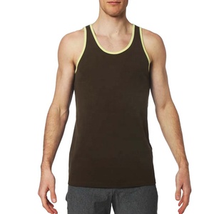 Custom Wholesale Jersey <b>Tank</b> <b>Tops</b> Contrast Trim - Product Image 3
