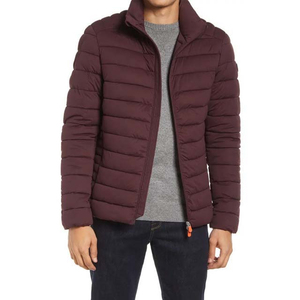 Chaqueta Acolchada con Capucha para Hombre AL SWANS INTERNATIONAL, Corte Ajustado, Cuello Alto, Poliéster, Resistente al Viento, Informal, Invierno, Color Sólido, Cierre de Cremallera - Product Image 1