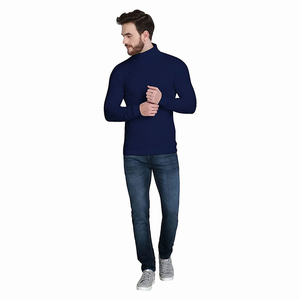 Pull à col roulé pour homme OEM, tricoté sur mesure, en acrylique et mélange de laine, coupe classique - Product Image 5
