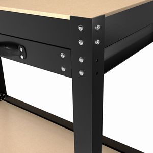 Banco da Lavoro da 63 Pollici con Cassetti e Pannello Forato, Armadio Funzionale per Attrezzi per un'Organizzazione Efficiente - Product Image 5