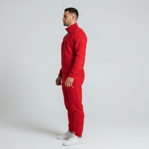 Conjunto Deportivo Casual para Hombre, Invierno, 100% Algodón, Felpa, Sudadera con Cremallera y Pantalones, Logotipo Personalizado - Product Image 3