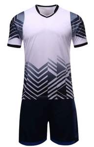 Conjunto de Uniforme de Fútbol 100% Algodón Manga Corta Personalizable de Alta Calidad - Product Image 6